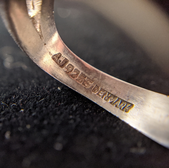 MCM Designer Sterling Silver Minimalist Ring SZ7.5 - Picture 7 of 8